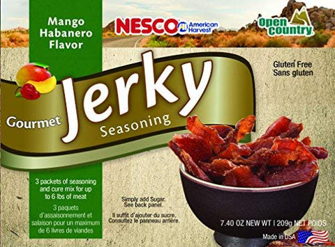 Nesco BJJ-6, Gourmet Jerky Seasoning, Mango Habanero Flavor, 3Count