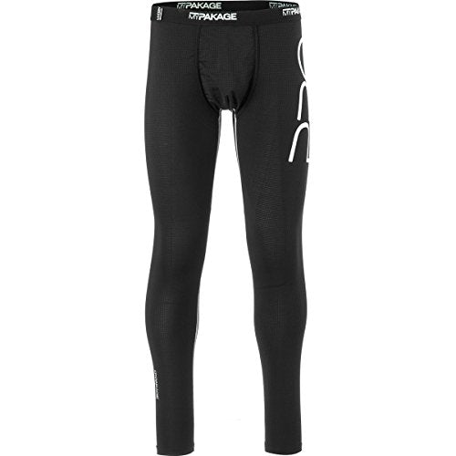 MyPakage Men's Pro Series Full Length Bottom, Black/White, Large