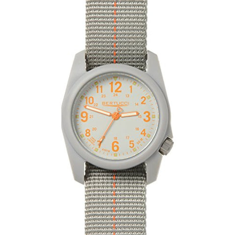 Dx3 Plus 40mm 7/8" 1.5oz, Granite Gray w Orange Dial/Band