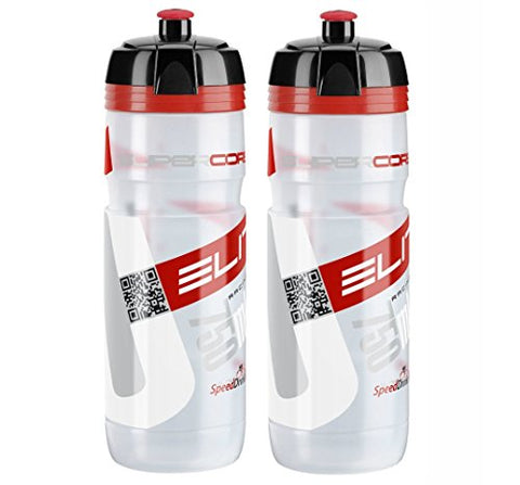 Elite Super Corsa Mtb Clear Red Logo 750ml Biodegradable Bottle