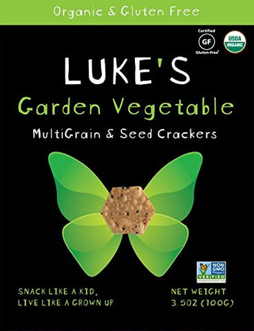 Multi Grain & Seed Crackers Garden Vegetable 3.5oz