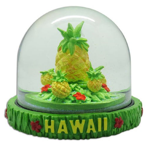 Pineapple Hawaii Water Globe 3.25" X 2.75"