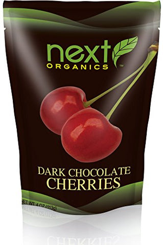 Next Organic Dark Chocolate Cherries, 4 oz