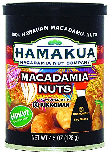 Macadamia Nuts Flavored with Kikkoman Soy Sauce 4.5oz Can