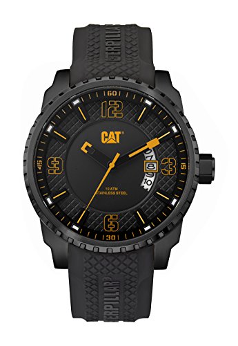 Mossville - Black Dial / 45MM / Black Silicone Strap