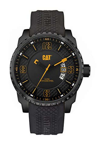 Mossville - Black Dial / 45MM / Black Silicone Strap
