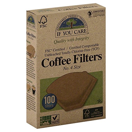 If You Care Coffee Filter No.4, Brown, 100 ct