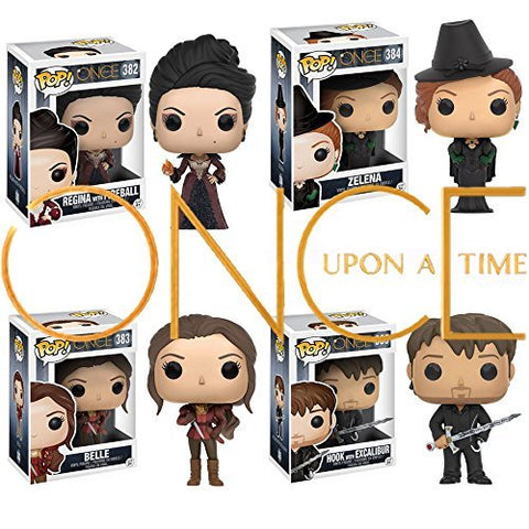 POP TV: Once Upon A Time - Regina (w/ Fireball), POP TV: Once Upon A Time - Belle, POP TV: Once Upon A Time - Zelena and POP TV: Once Upon A Time - Hook (w/Excalibur)