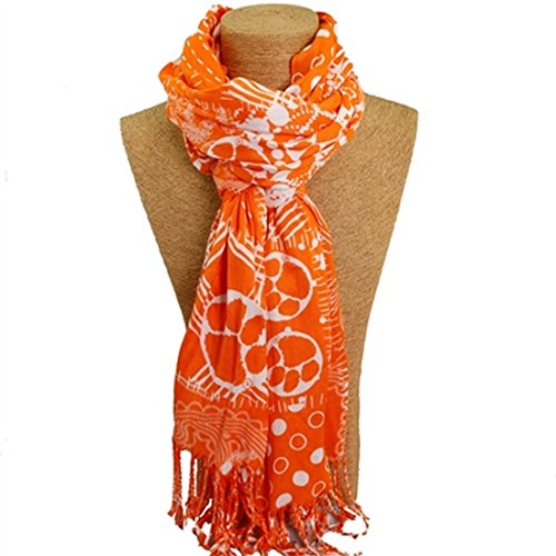 Mixed Print Scarf, Clemson, 72"L x 24"W