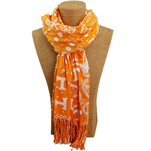 Mixed Print Scarf, Tennessee, 72"L x 24"W
