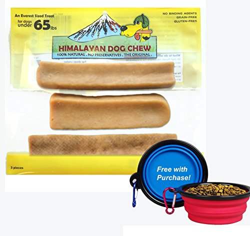 Himalayan Dog Chew 100% Natural - Mixed Pack 3 pcs, 10.5 oz