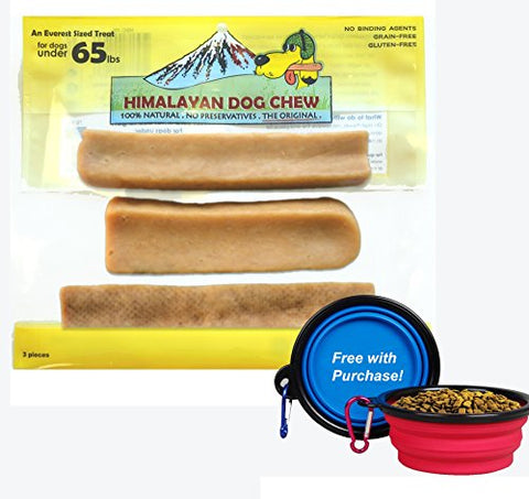Himalayan Dog Chew 100% Natural - Mixed Pack 3 pcs, 10.5 oz