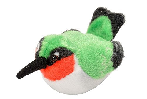 Audubon II Ruby-throated Hummingbird Stuffed Animal with Sound - 5"