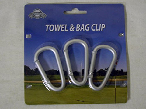 On Course Towel and Bag Clips - 3 Pack