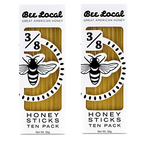 BEE LOCAL HONEY STICKS, 10-PACK BOX