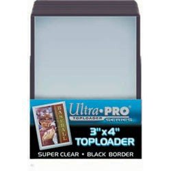 3" X 4" Black Border Toploader 25ct