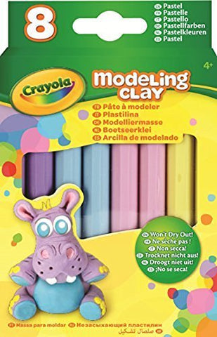8 ct. Modeling Clay,  Pastel Assortment