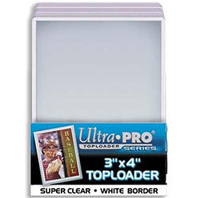 3" X 4" White Border Toploader 25ct