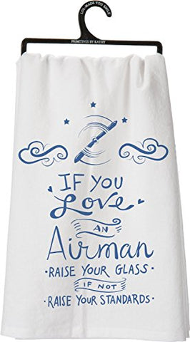 Dish Towel - An Airman, 28" Square