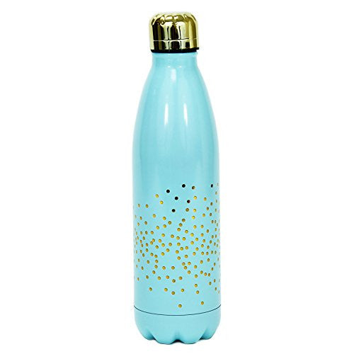 Stainless Water Bottle - Confetti Teal