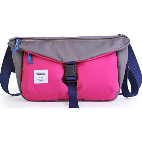 Hellolulu Duff Messenger Bag, Pink/Grey