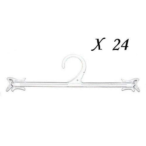 10" Clear Plastic Give Away Underwear Hanger