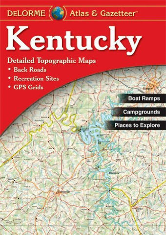 Delorme Atlas & Gazetteer Paper Maps, Kentucky (Paperback)