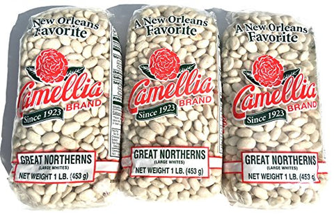 Camellia Beans White Great Northern Beans 1lb