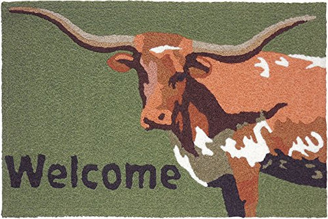 Longhorn Welcome, Jellybean Rug 21" x 33"