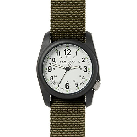 DX3 Field, Stone Dial / Black Case- #123 Defender Olive Nylon Band