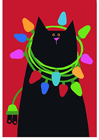 Holiday Greeting Cards 12pcs (Black Cat)