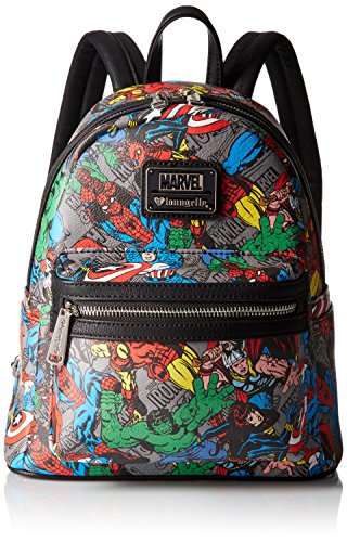Marvel Character Print Mini Faux Leather Backpack