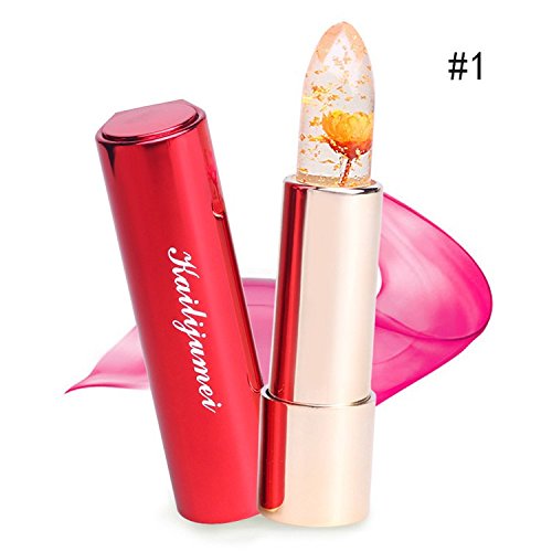 KAILIJUMEI Moisturizer lipsticks Lips Care Surplus Bright Flower Jelly Lipstick MINUTEMAID + BARBIE DOLL POWDERTwo pcs