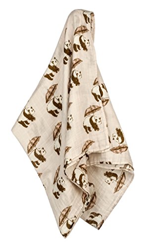 Bamboo Swaddle 47″ x 47″, Pink Panda