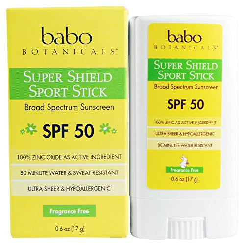 Super Shield Sport Stick Sunscreen SPF 50, 0.6 oz