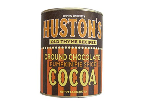 Huston's Ground Chocolate & Cocoa Pumpkin Pie Cocoa, 6.25 Oz