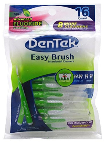 Dentek - Easy Brush Tight, Green, 16 ct
