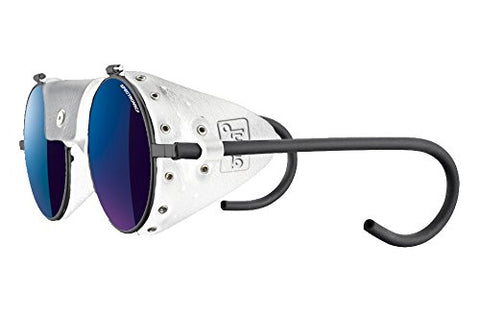 Julbo Mountain Vermont Classic Sunglasses, Spectron 3CF Multilayer Blue Finish-Smoke Tint Lens, Brass/Brown Frame, Medium