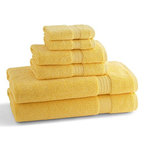 Kassadesign Brights Bath Towel: 28" x  54" - Pineapple,
Kassadesign Brights Hand Towel: 16" x  30" - Pineapple and
Kassadesign Brights Wash Towel: 13" x  13" - Pineapple