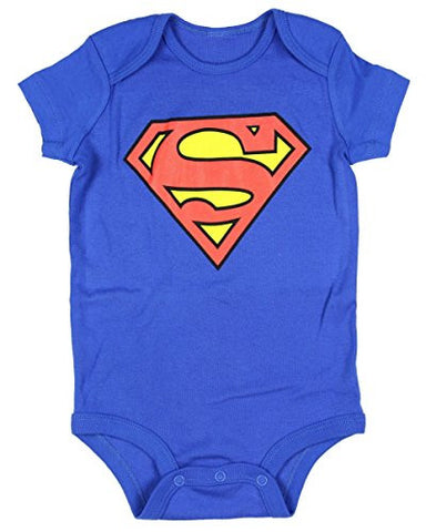 Superman Infant Blue Snap Bodysuit-18mos.