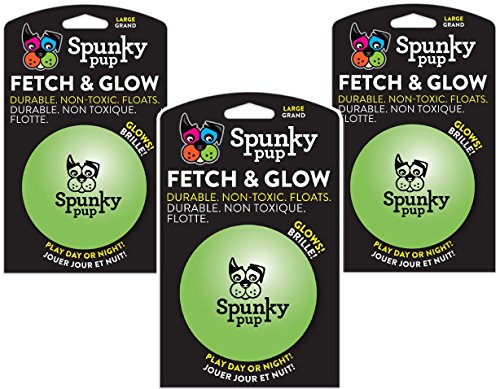 SPUNKY PUP Fetch  Glow Ball L