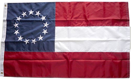 13 Stars and Bars Flag 5x3 ft