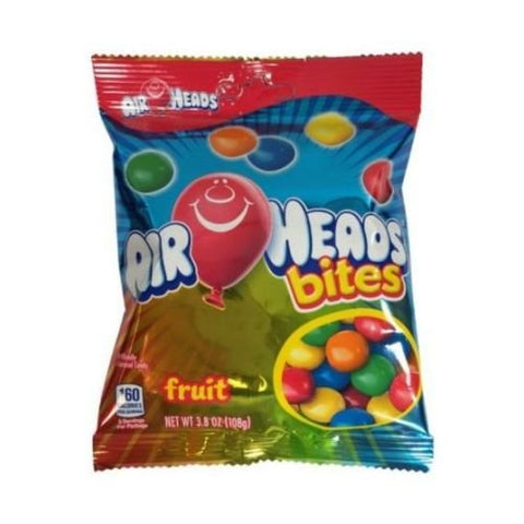 Candy Airheads Bites Fruit 3.8 Oz In Peg Bag
