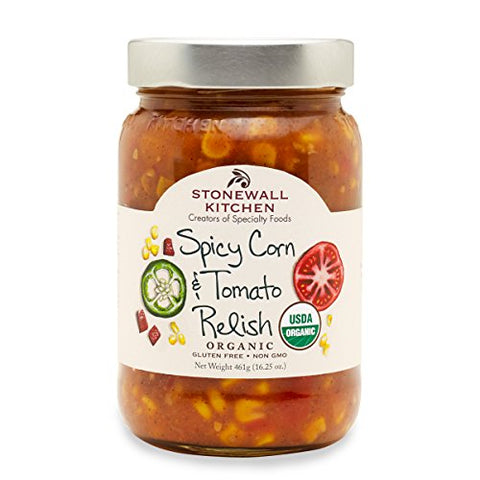 Organic Spicy Corn & Tomato Relish 16.25 oz Jar