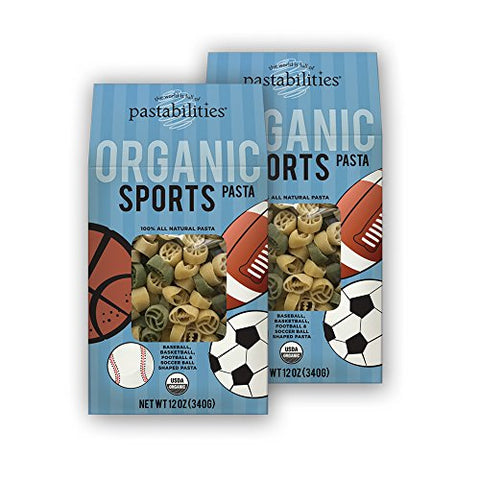 Pastabilities Organic Kids Sports Pasta, 12 oz. (Pack of 2)