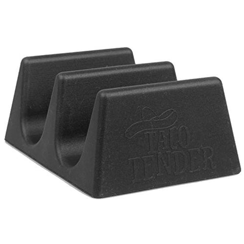 Taco Tender- Black Silicone Taco Holder - Holds 2 Tacos Each - Oven, Dishwasher and Microwave safe