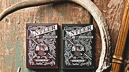 Antler Playing Cards (Green) by Dan and Dave, Playing Cards