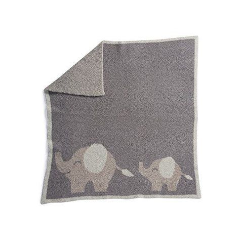CozyChic Follow Me Blanket-Elephant Dove Gray-Stone-Cream 30in x 32in