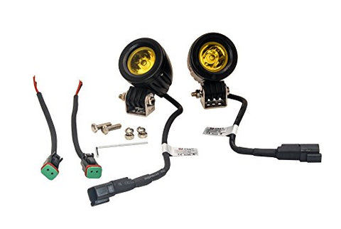 OZ-USA Amber Mini Trail Lights LED CREE Spot Motorcycle Offroad Dual Sport Enduro Fog KTM HID, 9.1 x 4.1 x 2.7 inches (2 pcs)