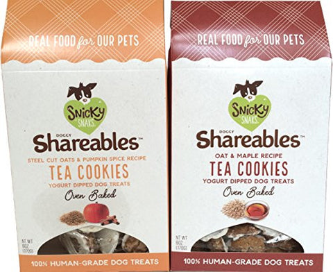 Shareables Tea Cookies - Steel Cut Oats & Pumpkin Spice, 6 oz and Shareables Tea Cookies - Oat & Maple, 6 oz